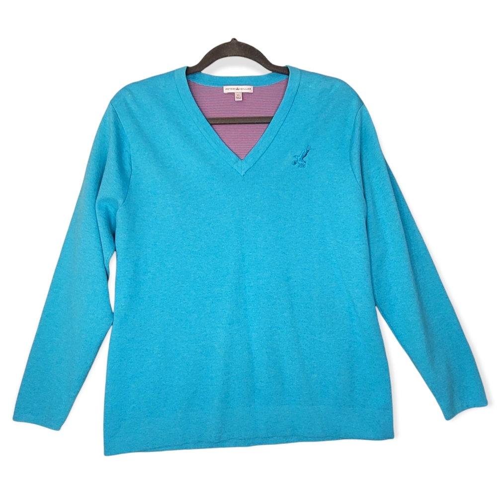 Peter Millar Women's V-Neck Pullover Sweater Sz. XL